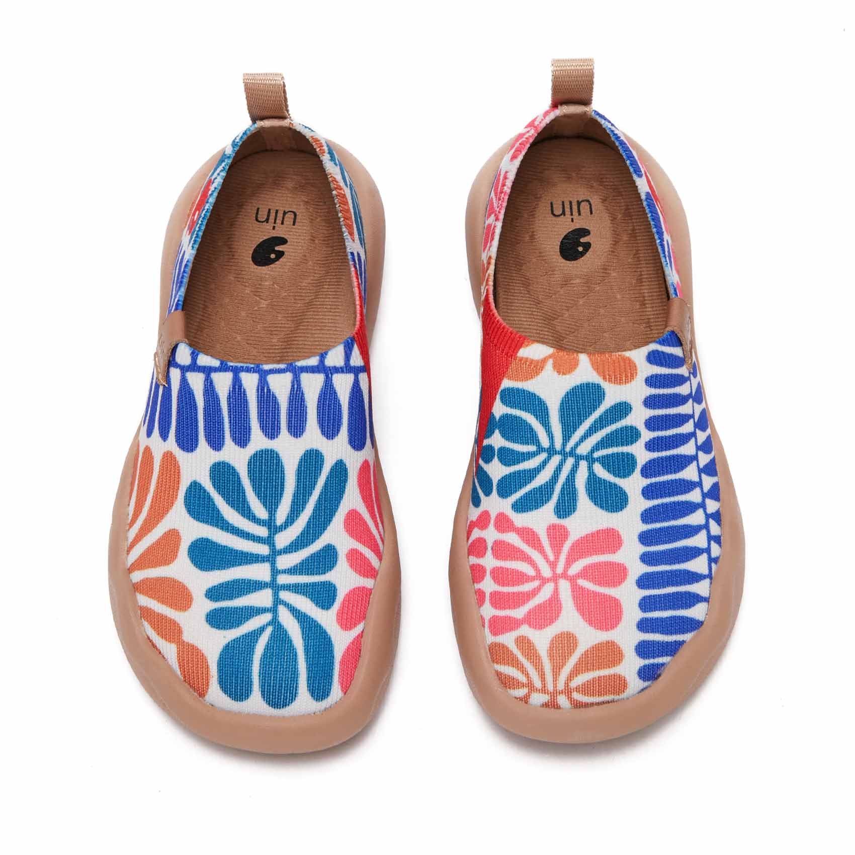 UIN Footwear Kid Bells Or Leave Kid Canvas loafers