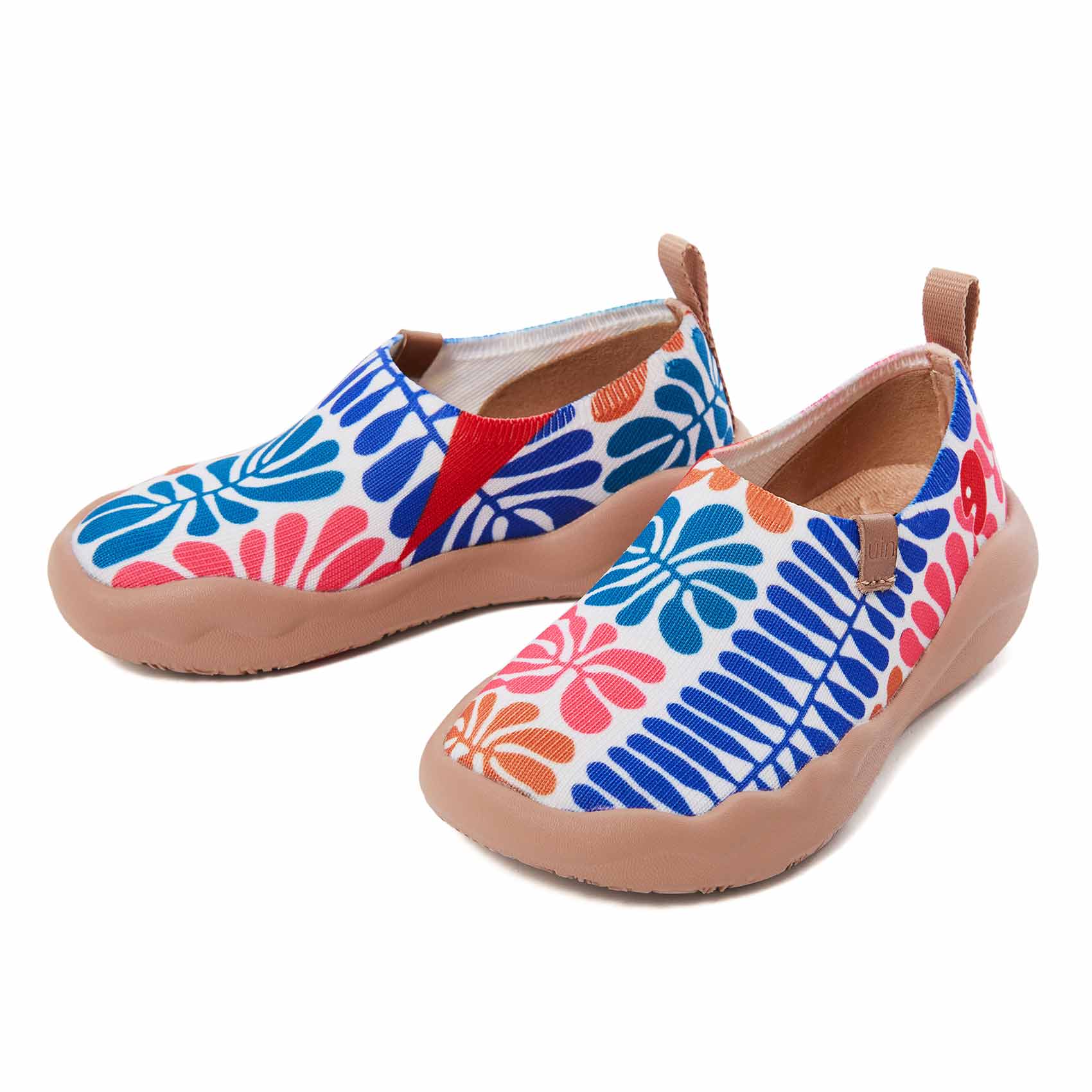 UIN Footwear Kid Bells Or Leave Kid Canvas loafers