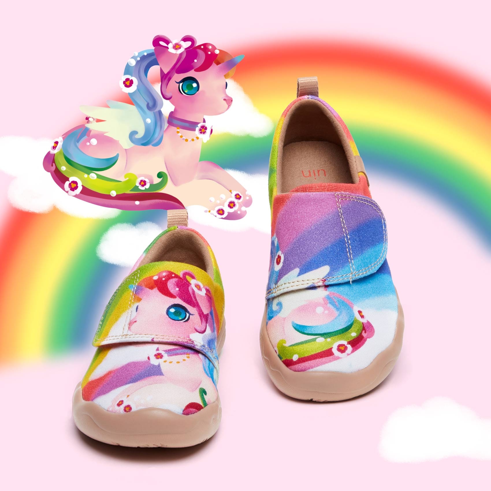 UIN Footwear Kid Dreamy Unicorn Toledo I Kid Canvas loafers