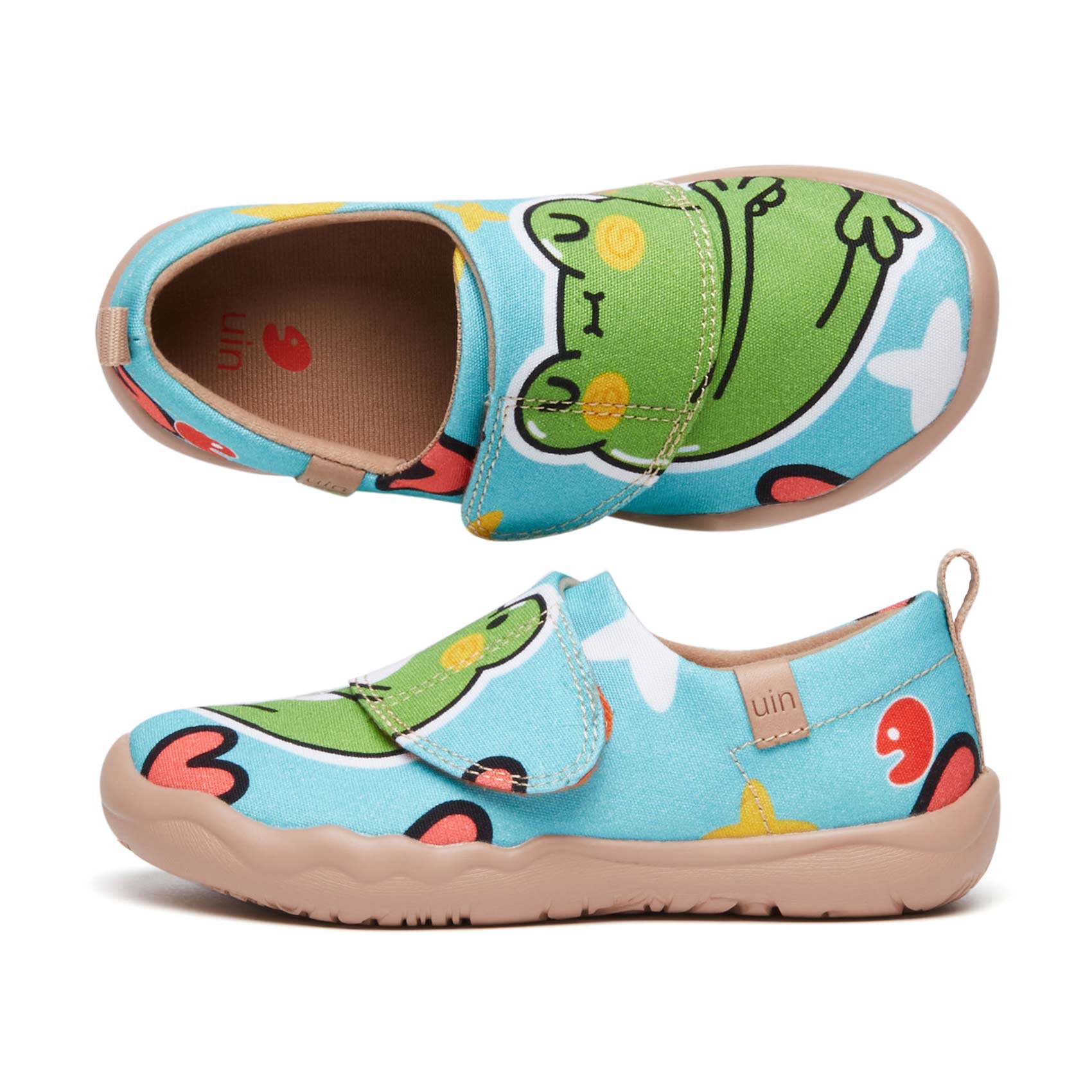 UIN Footwear Kid Froggy Love Toledo I Kid Canvas loafers