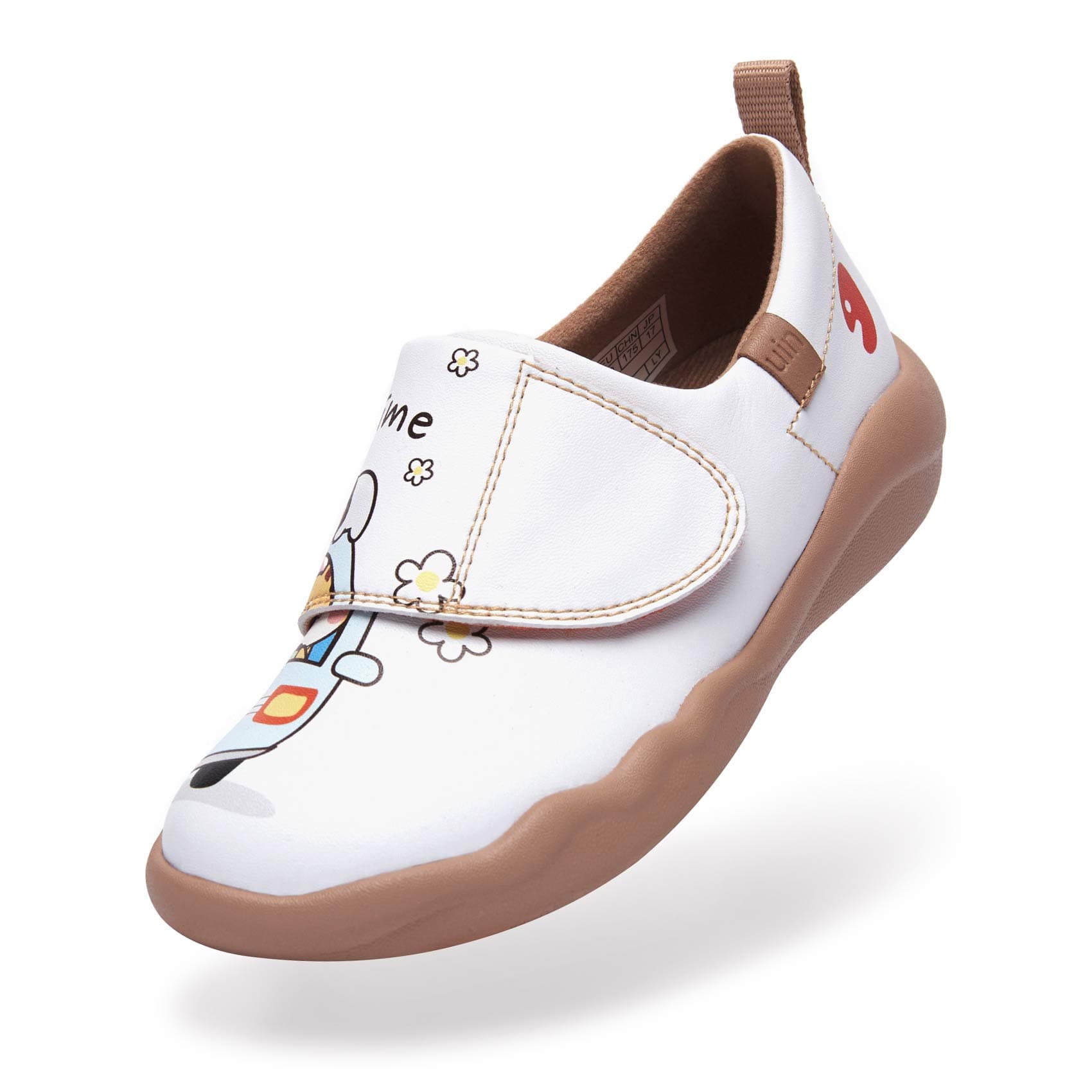 UIN Footwear Kid Happy Bus -White Toledo II Kid Canvas loafers