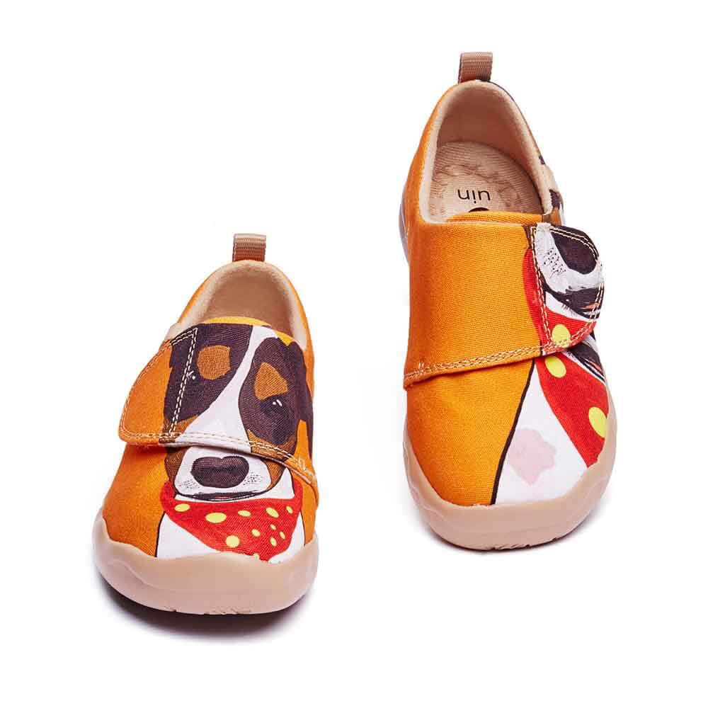 UIN Footwear Kid Jack Russell Terrier Kid Canvas loafers