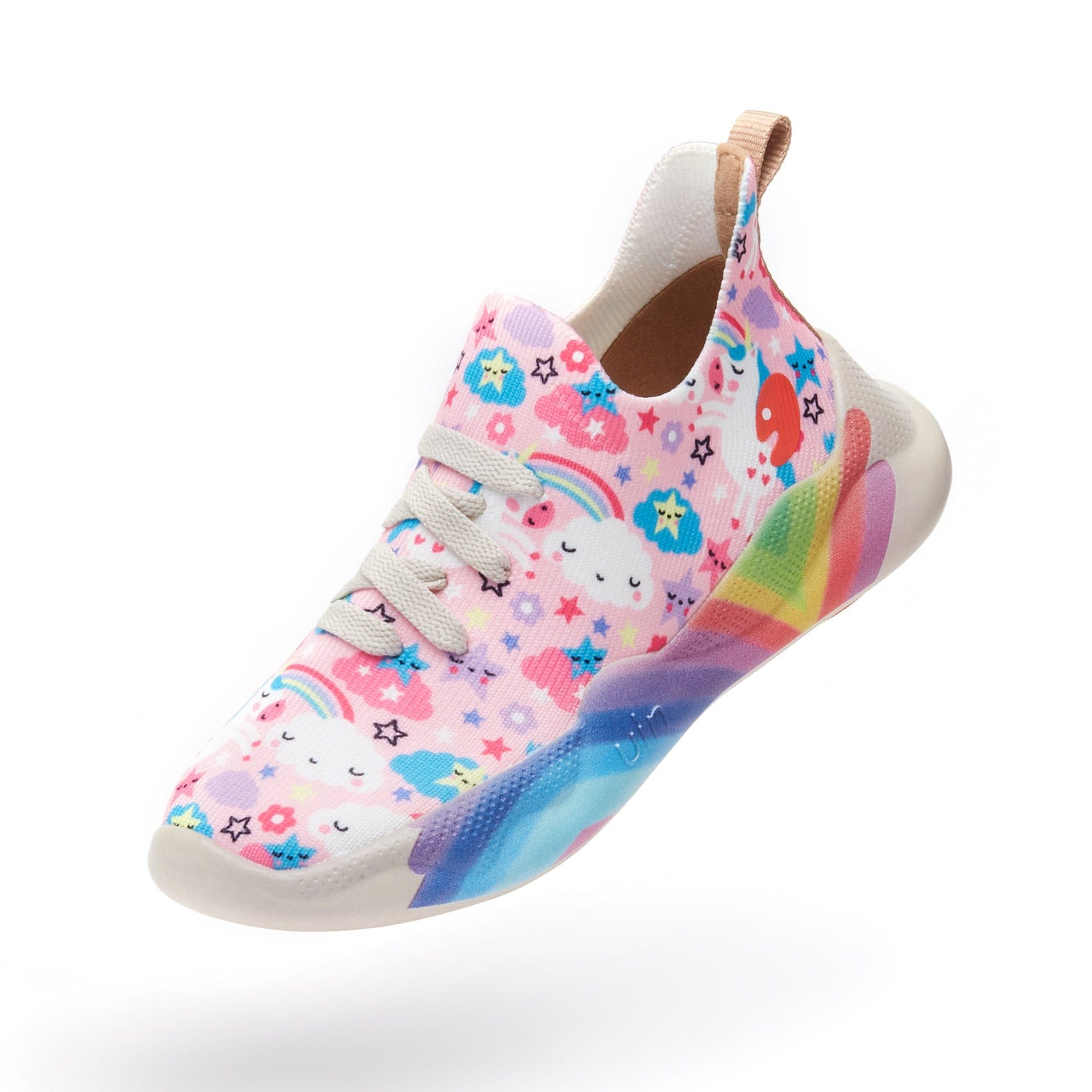 UIN Footwear Kid Rainbow Unicorn Mijas I Kid Canvas loafers