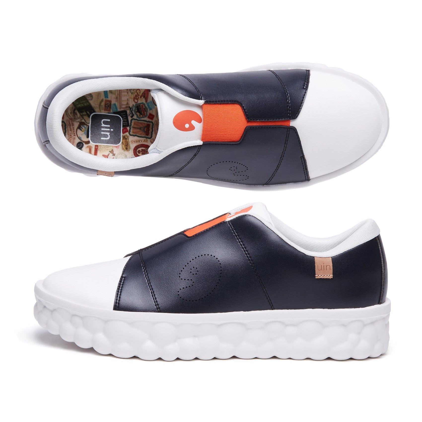 UIN Footwear Men Black & White Las Ramblas I Men Canvas loafers