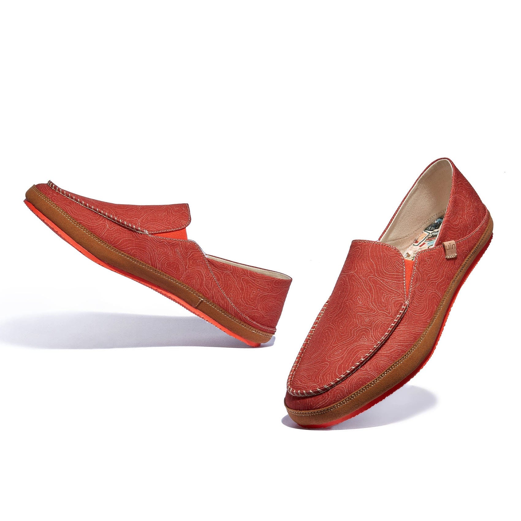 UIN Footwear Men Burnt Ochre Formentera II Men Canvas loafers