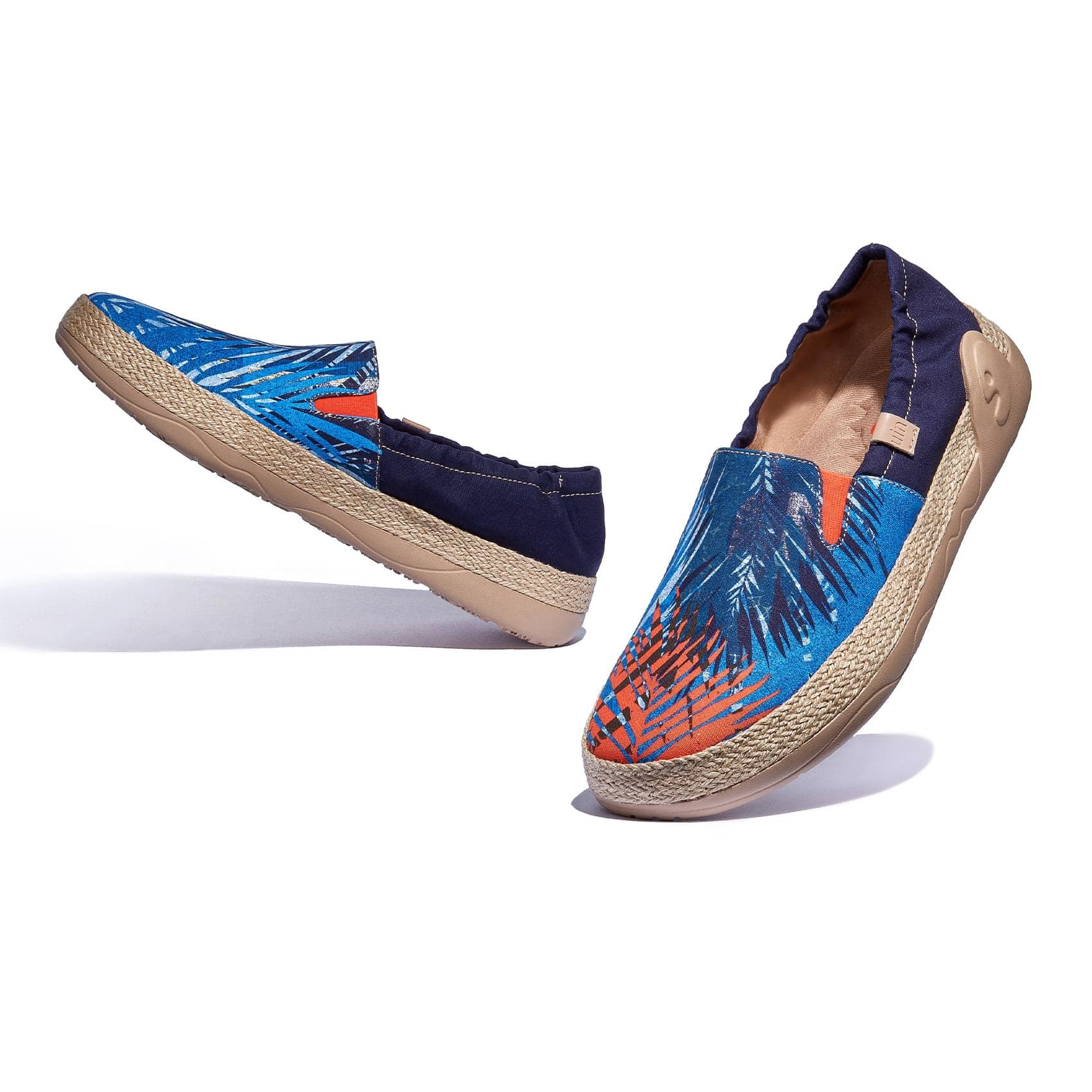 UIN Footwear Men Jungle Tree Shadow Marbella VI Men Canvas loafers