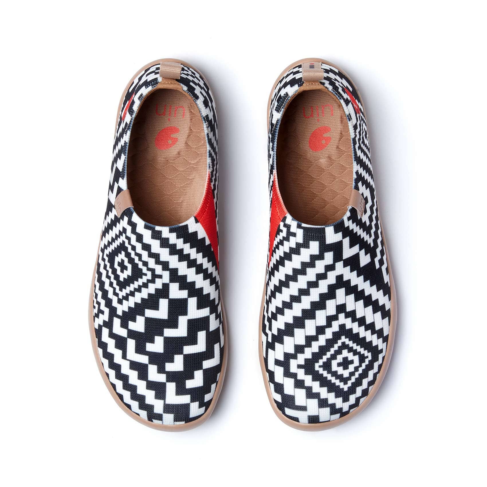 UIN Footwear Women Lattice Maze Toledo I Men Canvas loafers