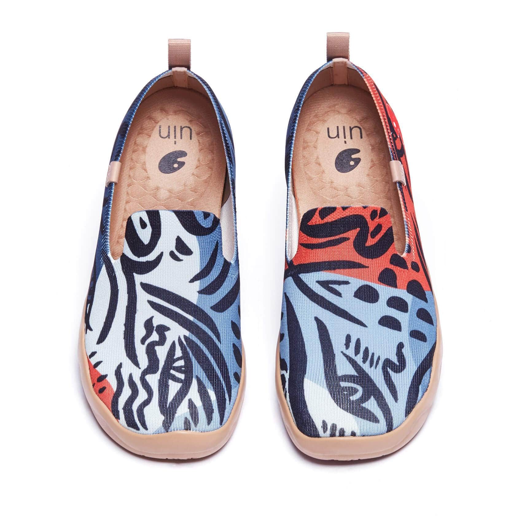 UIN Men Leopard's Eyes Barcelona Men Canvas loafers