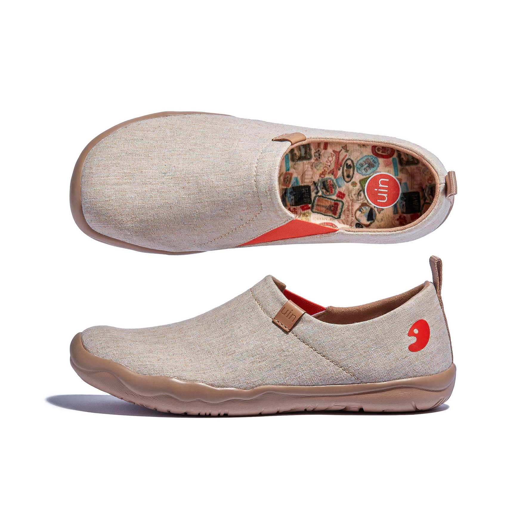 UIN Footwear Men Light Khaki Toledo I Men Canvas loafers