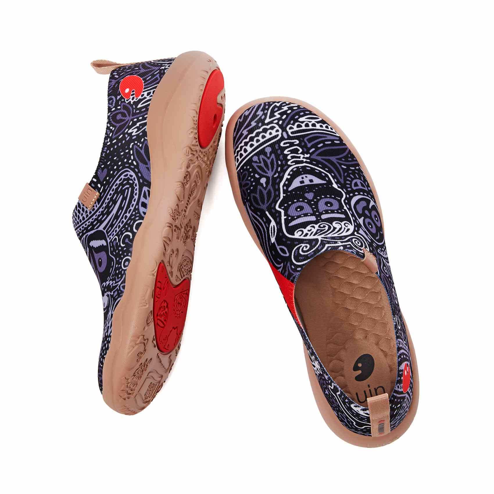 UIN Footwear Men Mundo de los Muertos Men Canvas loafers