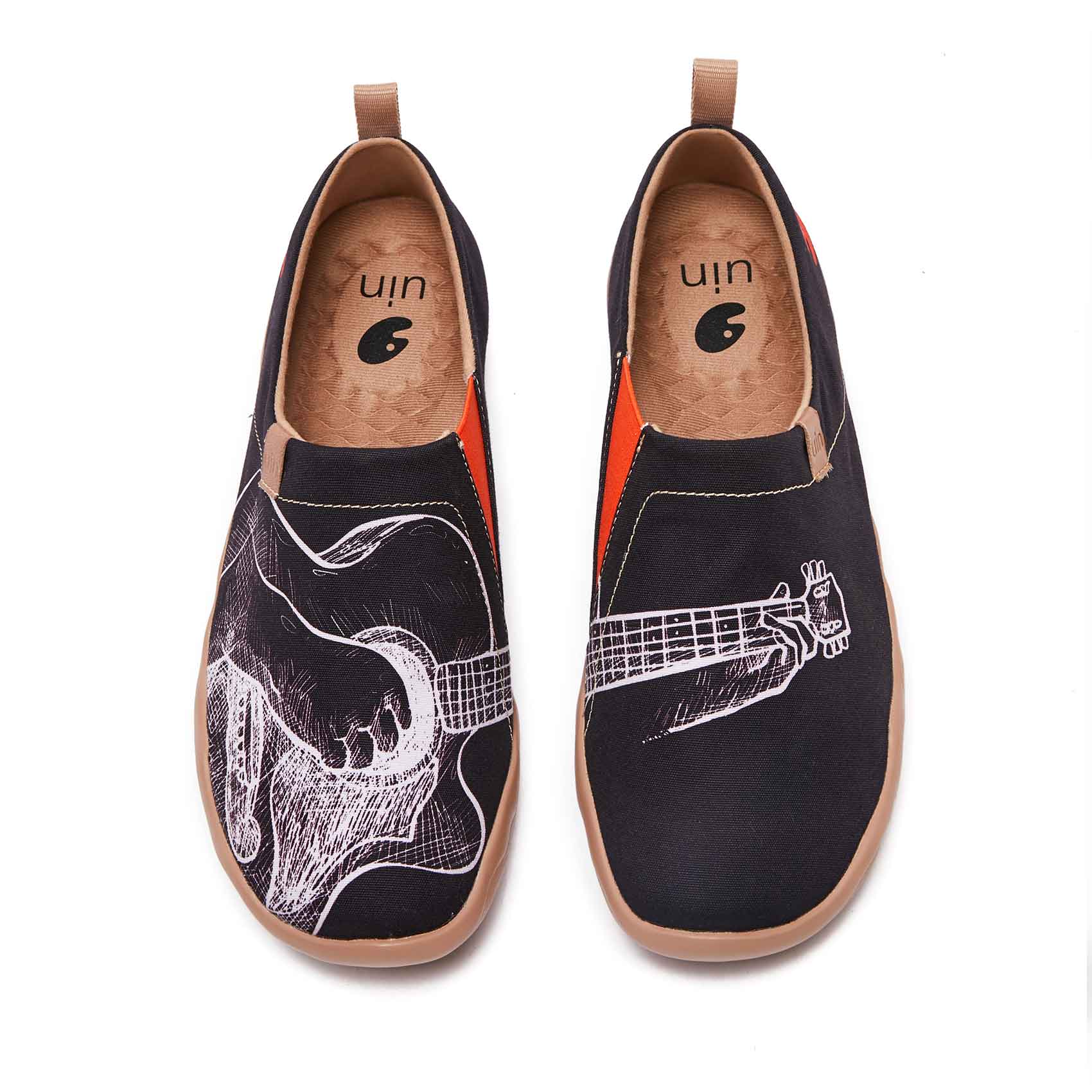 UIN Footwear Men Play the Flamenco Canvas loafers