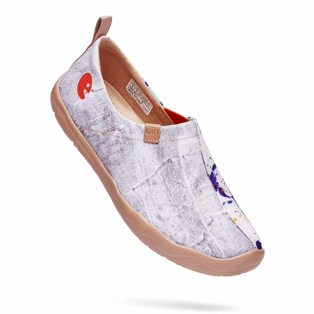 UIN Footwear Men Splatter Canvas loafers