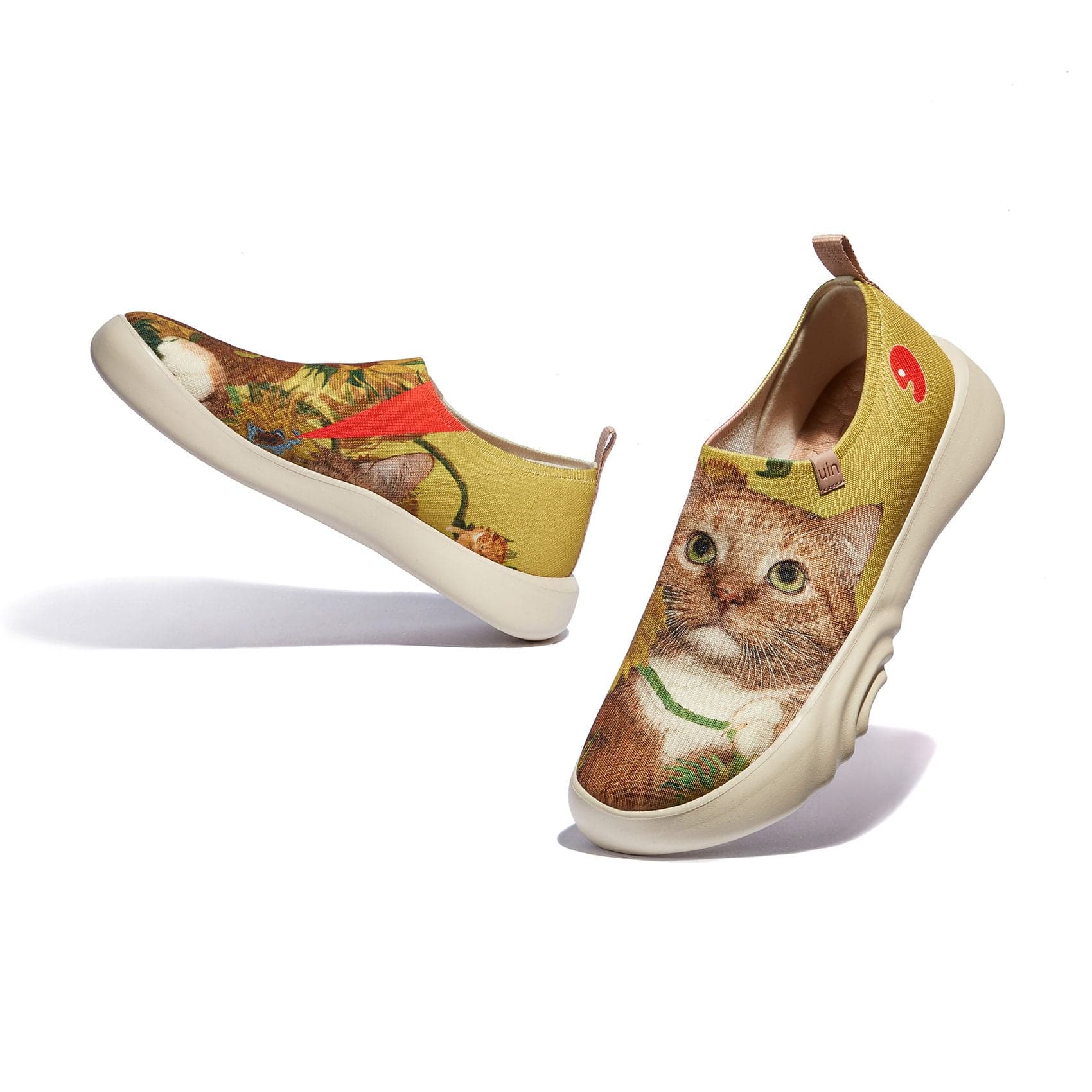 UIN Footwear Men Sunflowers and Cat 4 Toledo XV Men Canvas loafers