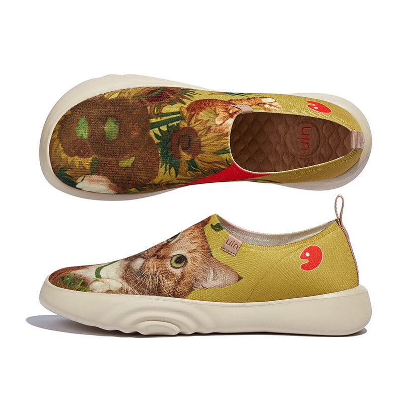 UIN Footwear Men Sunflowers and Cat 4 Toledo XV Men Canvas loafers