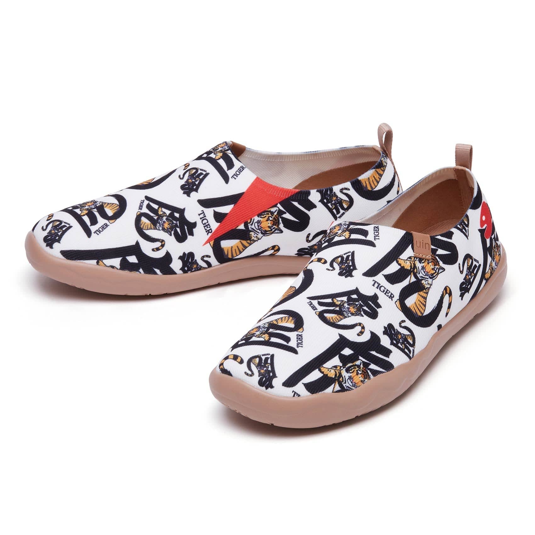 UIN Footwear Men Tiger in Calligraphy Toledo I Men Canvas loafers