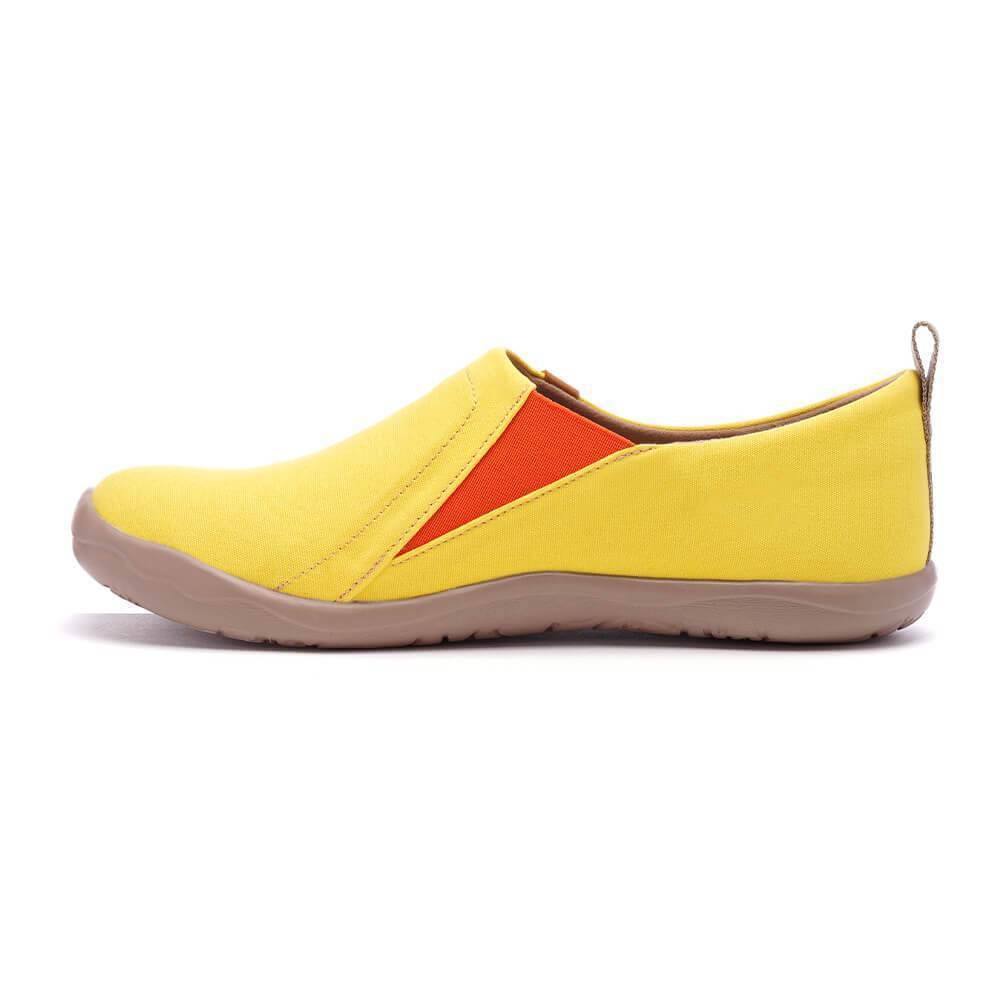 UIN Footwear Men Toledo Yellow Canvas loafers