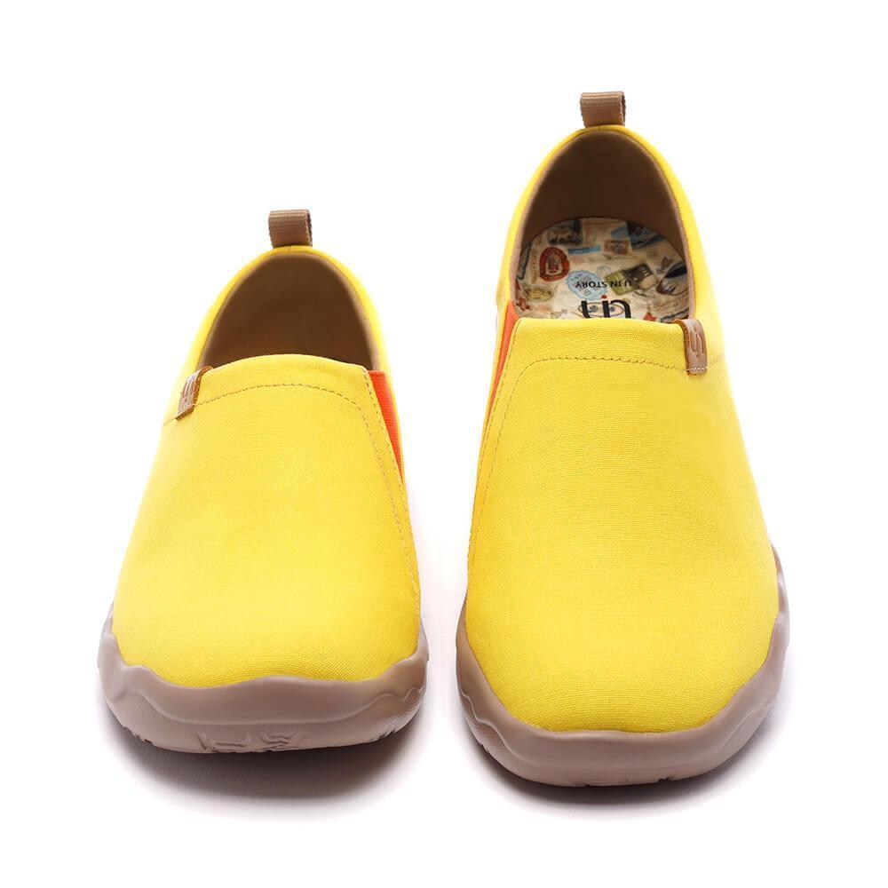 UIN Footwear Men Toledo Yellow Canvas loafers