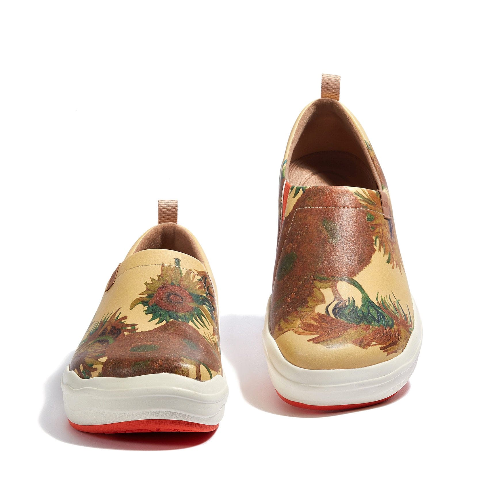 UIN Footwear Men Van Gogh Sunflowers Toledo VIII Men Canvas loafers