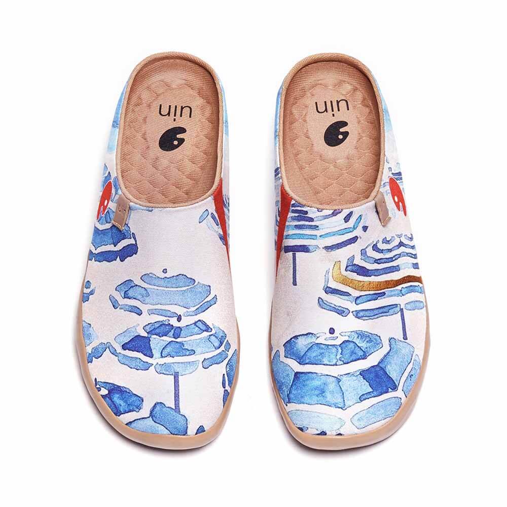 UIN Footwear Women Beach Umbrella Slipper Canvas loafers