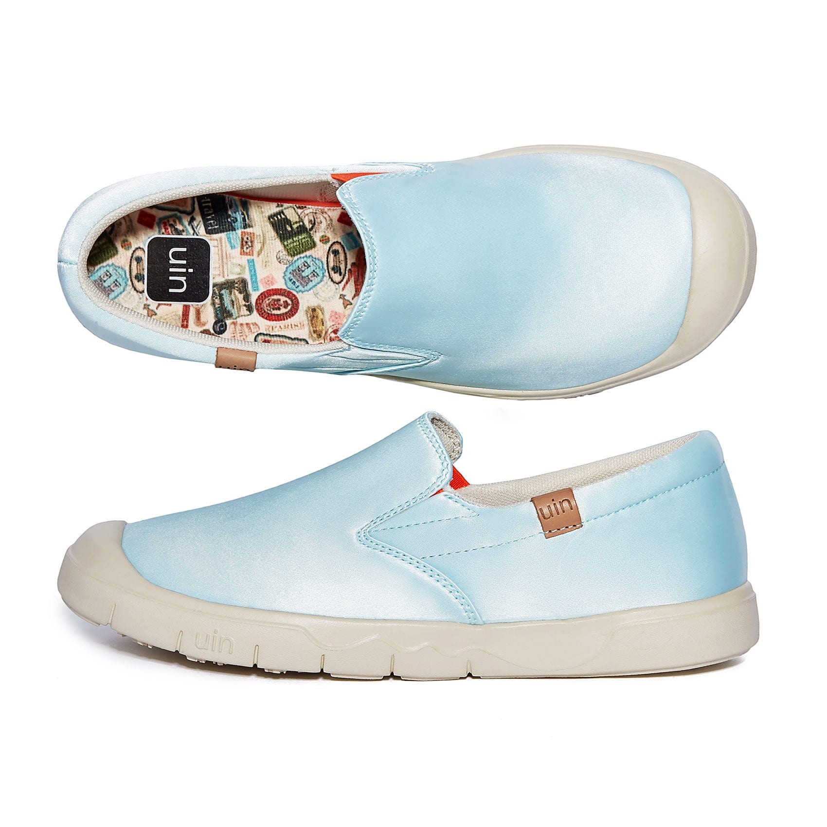 UIN Footwear Women Blue Sky Silk Cadiz I Women Canvas loafers