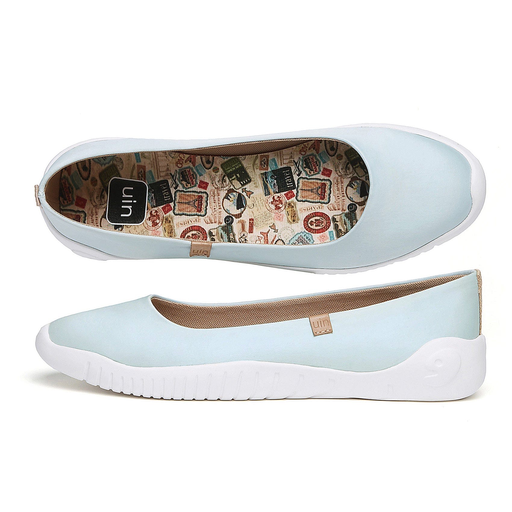 UIN Footwear Women Blue Sky Silk Minorca III Women Canvas loafers