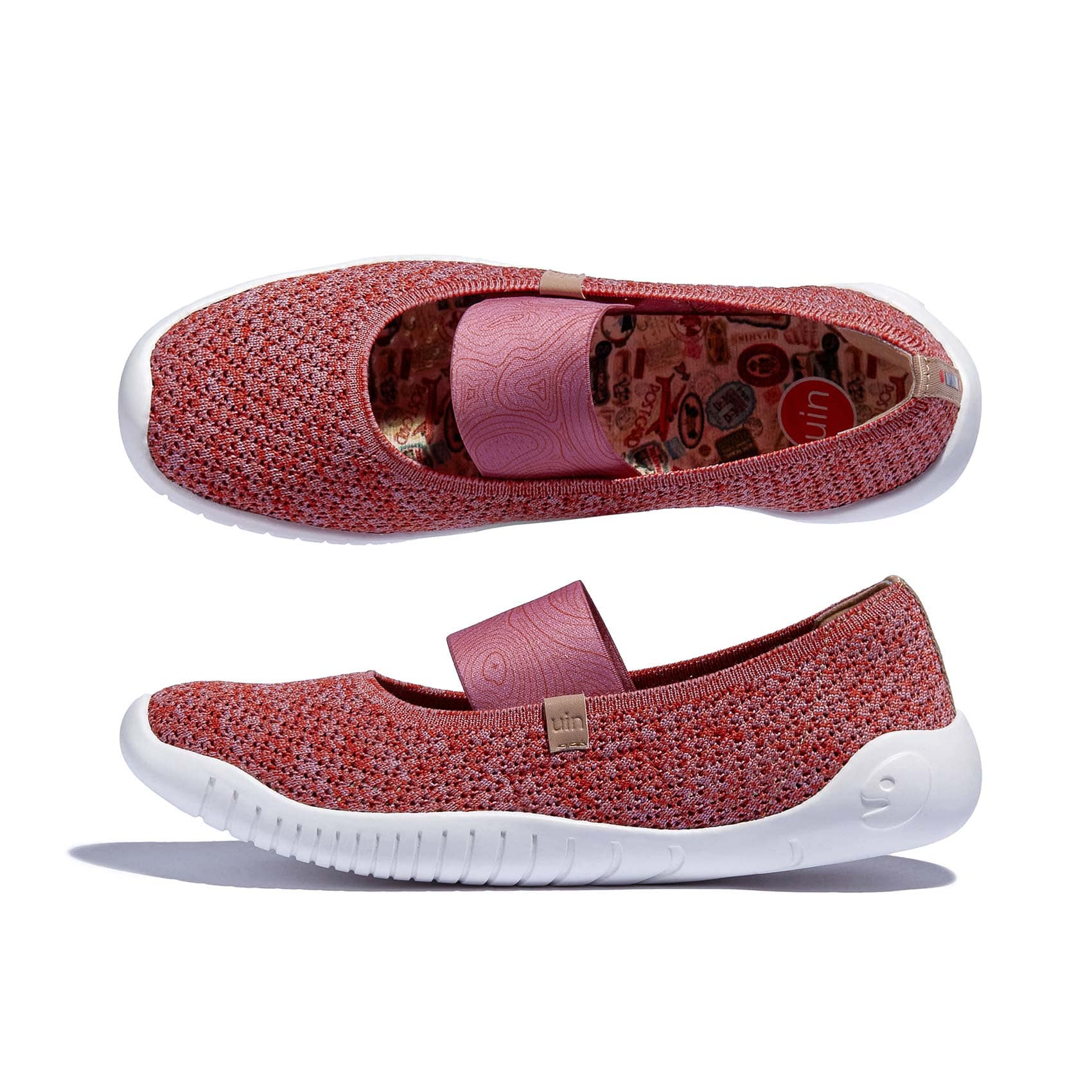 UIN Footwear Women Brick Pink Menorca VI Women Canvas loafers