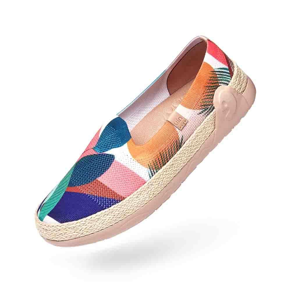 UIN Footwear Women Broad Leaf Marbella Canvas loafers