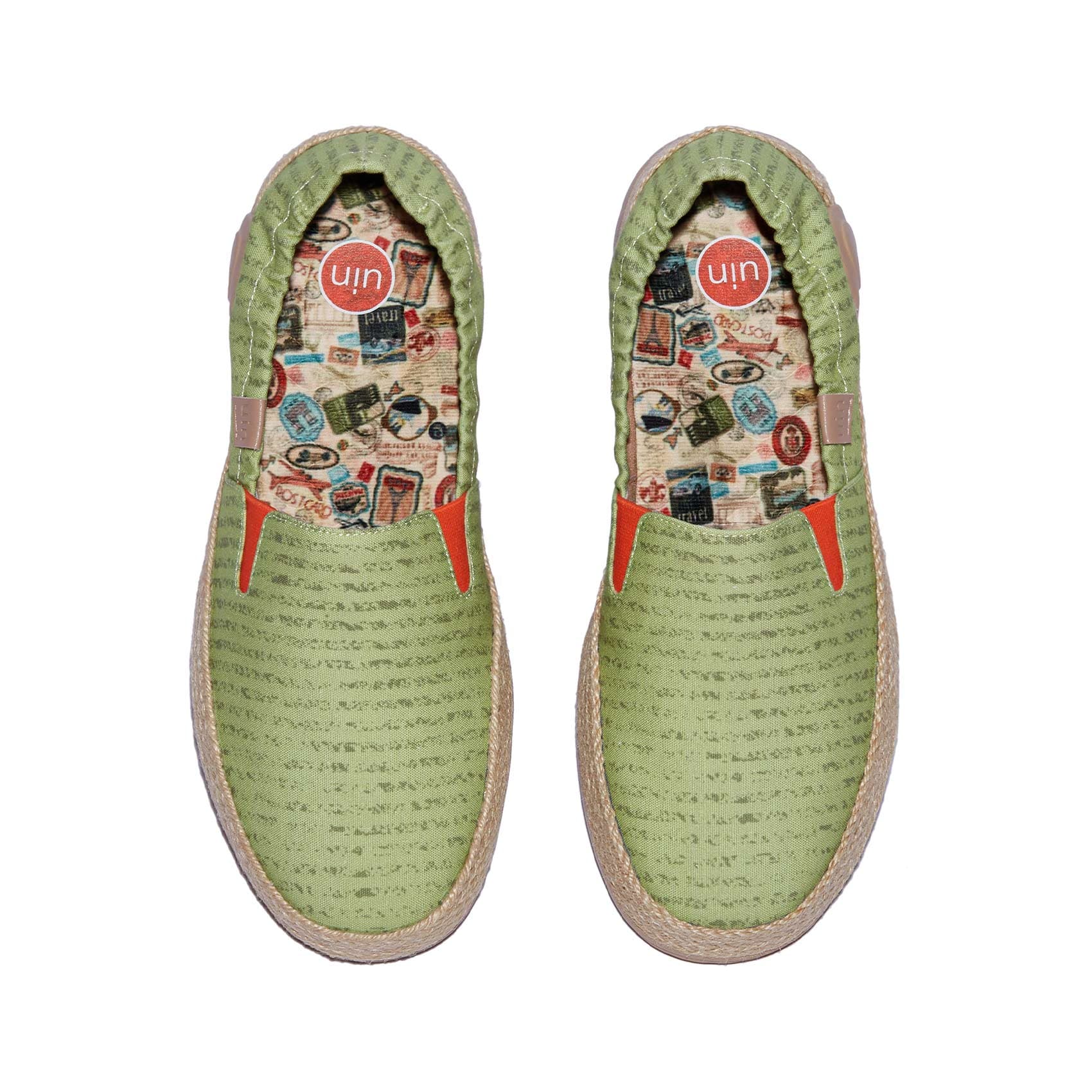 UIN Footwear Women Daiquiri Green Marbella VI Women Canvas loafers