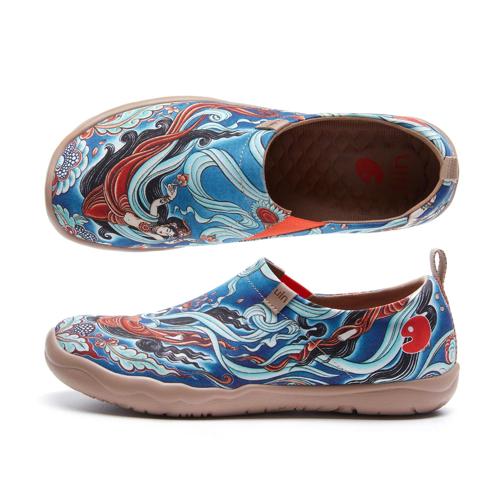 UIN Footwear Women Dunhuang Flying Apsaras Toledo I Women Canvas loafers