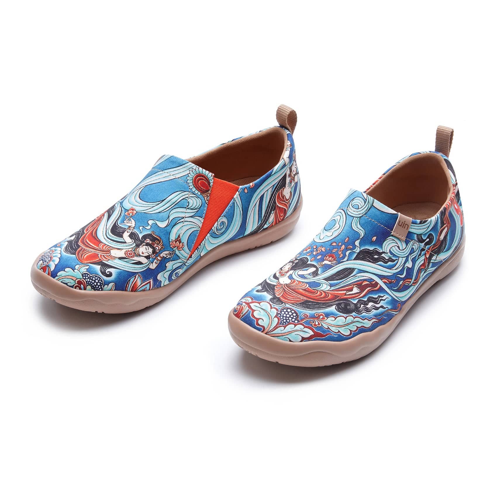 UIN Footwear Women Dunhuang Flying Apsaras Toledo I Women Canvas loafers