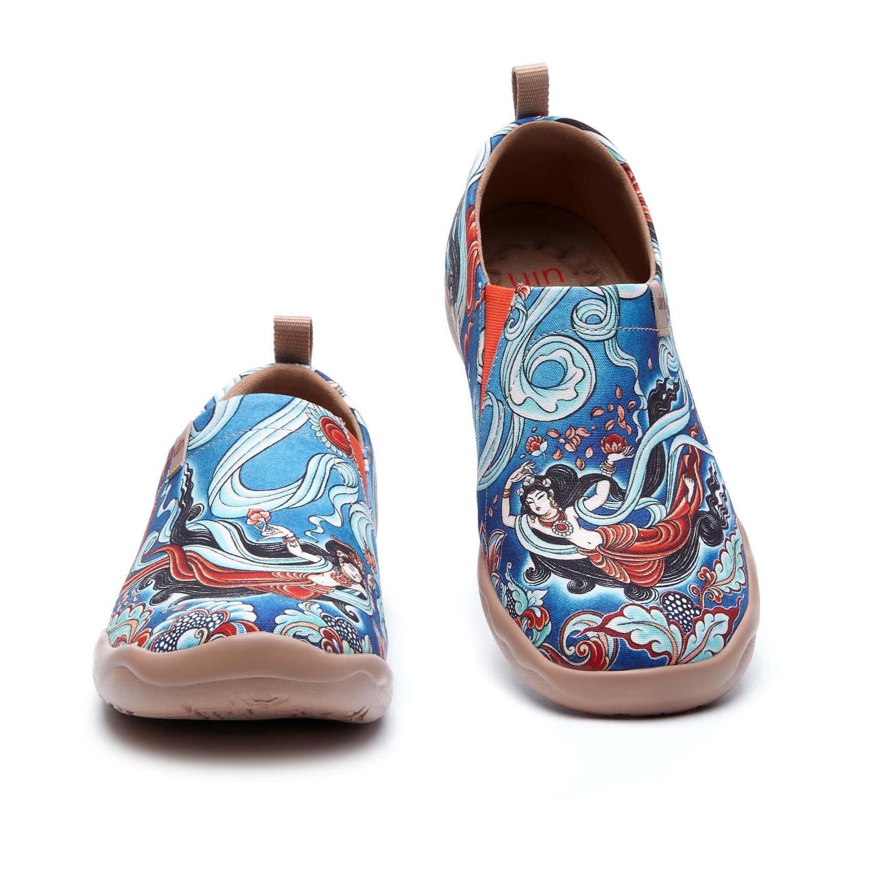 UIN Footwear Women Dunhuang Flying Apsaras Toledo I Women Canvas loafers