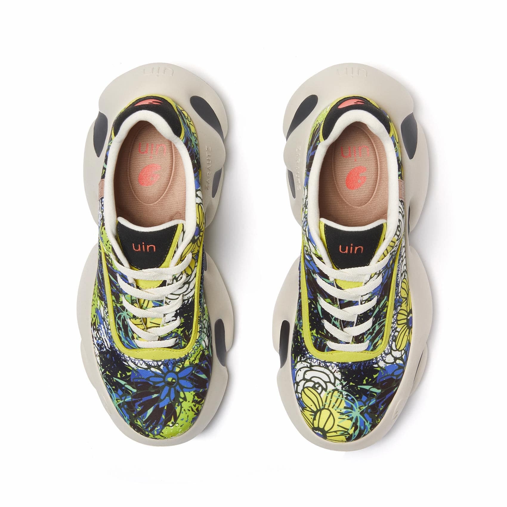 UIN Footwear Women Floral Graffiti Zarautz VII Women Canvas loafers