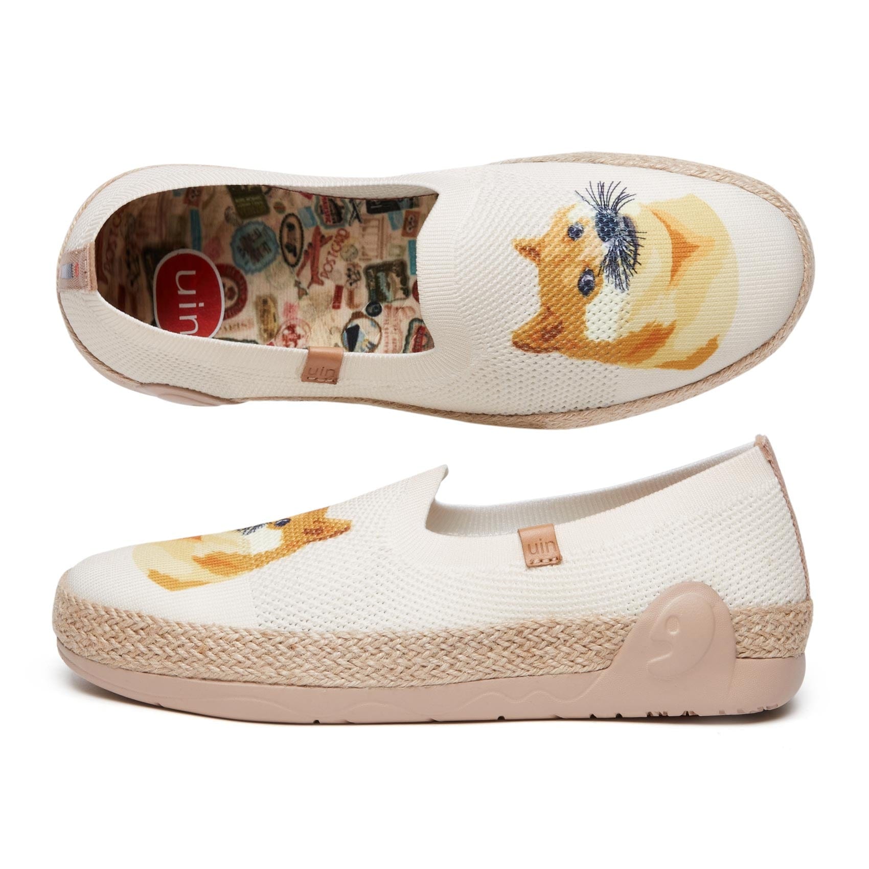 UIN Footwear Women Hi Shiba Inu Marbella II Women Canvas loafers