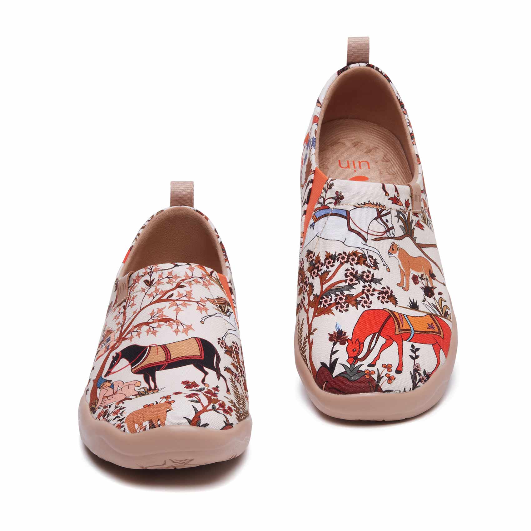 UIN Footwear Women Horses in Tang Dynasty Toledo I Women Canvas loafers