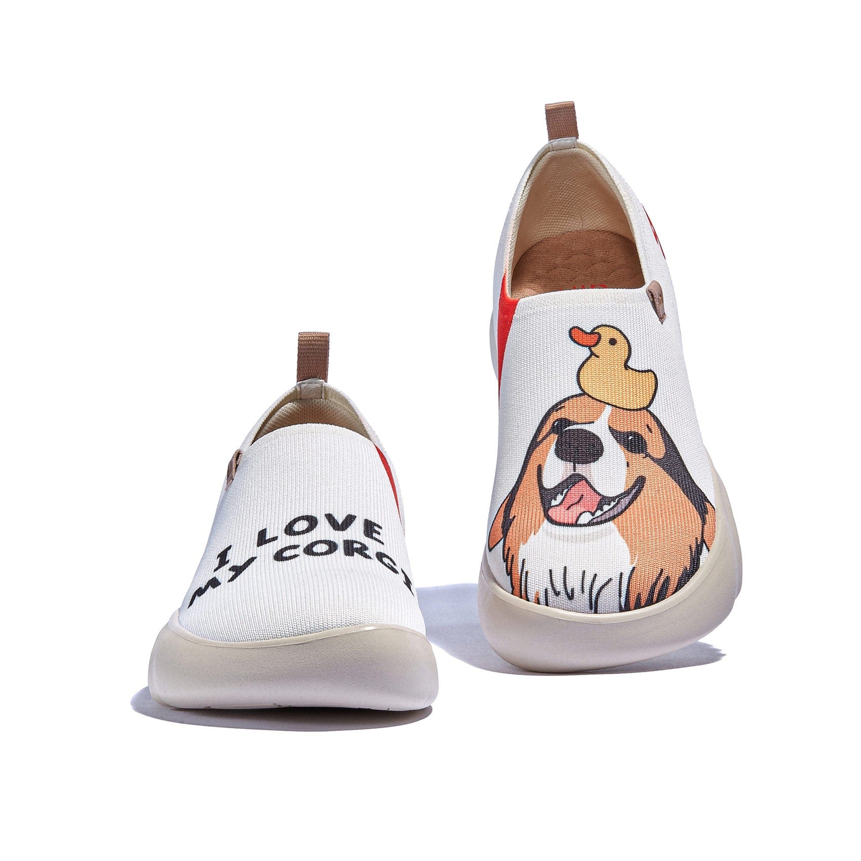 UIN Footwear Women I Love My Corgi Toledo XV Women Canvas loafers