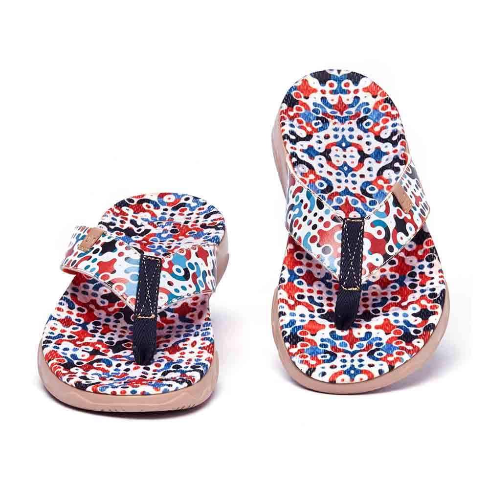 UIN Footwear Women Jumble Women Majorca Flip Flops Canvas loafers