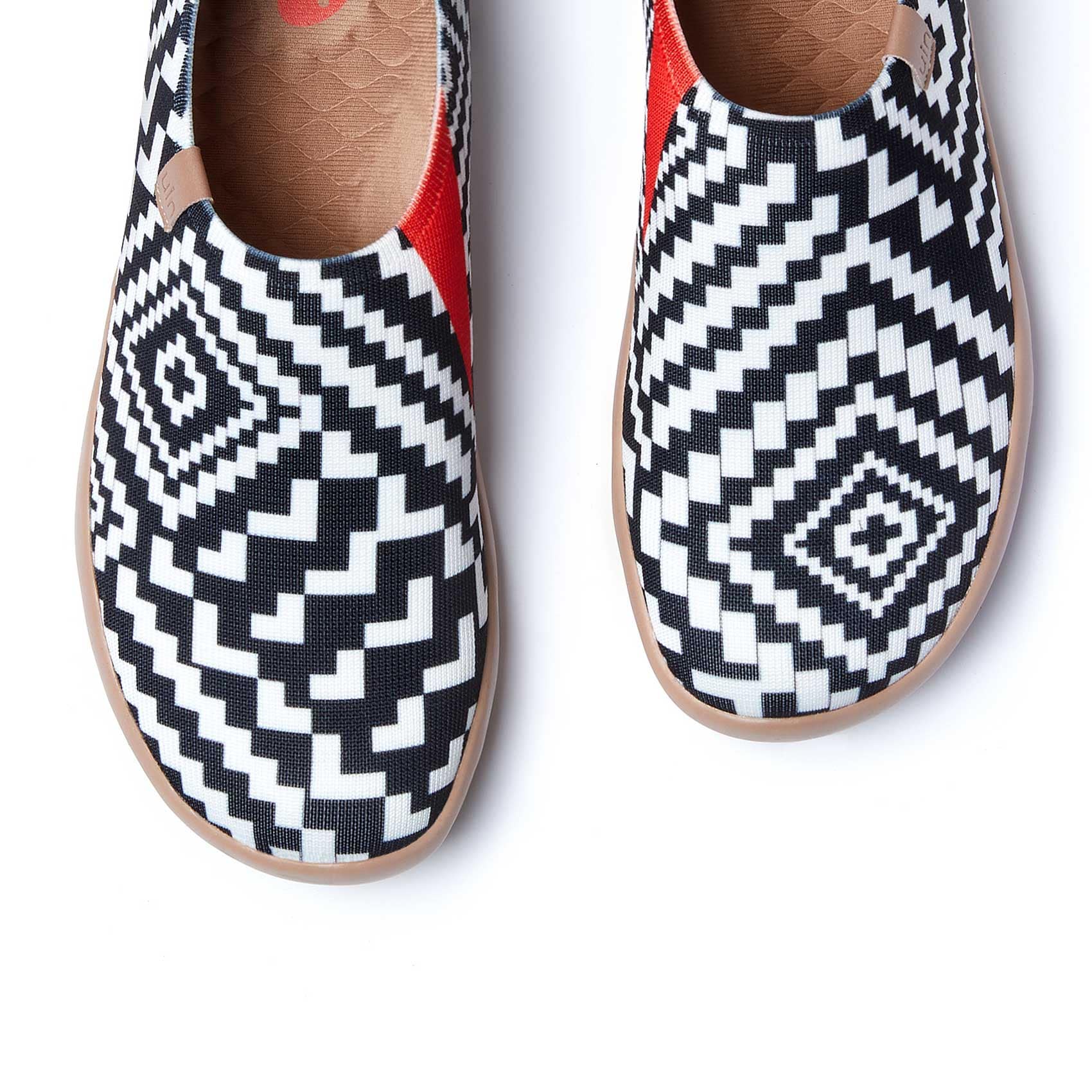 UIN Footwear Women Lattice Maze Toledo I Men Canvas loafers