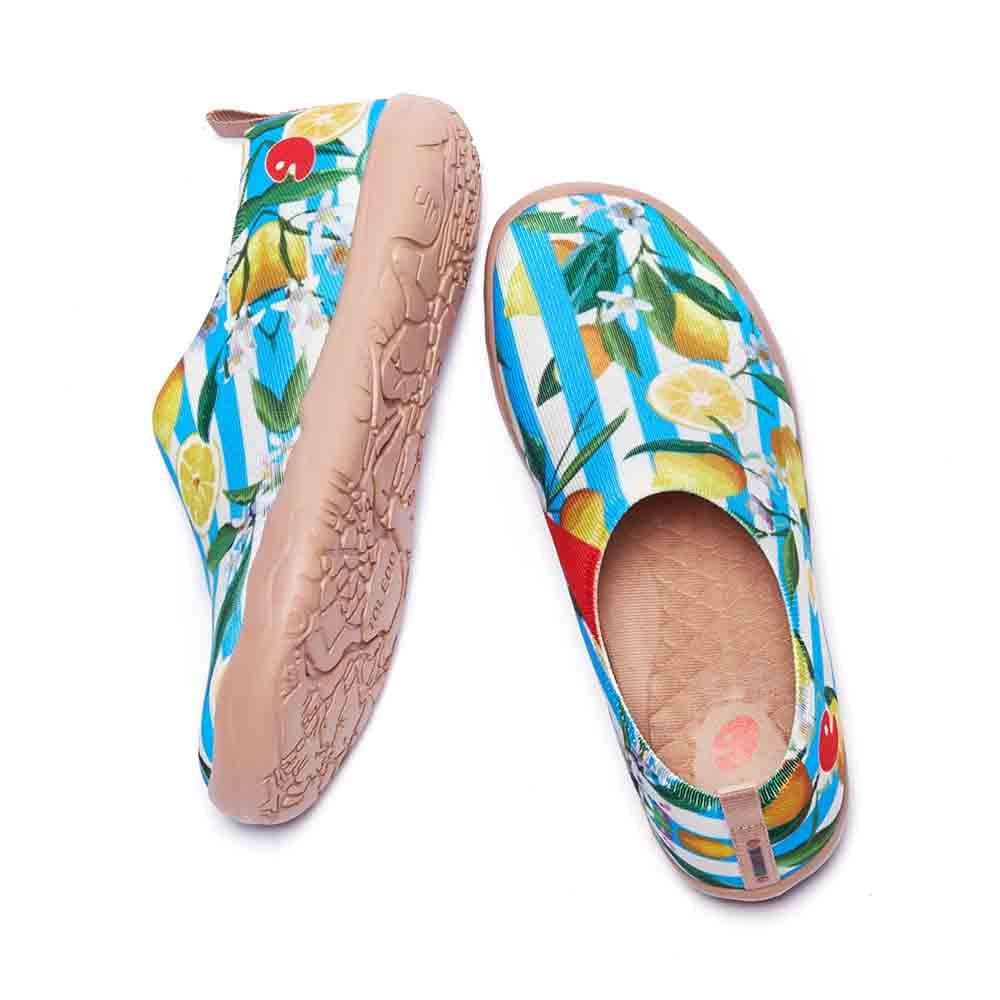 UIN Footwear Women Lemon Summer Canvas loafers