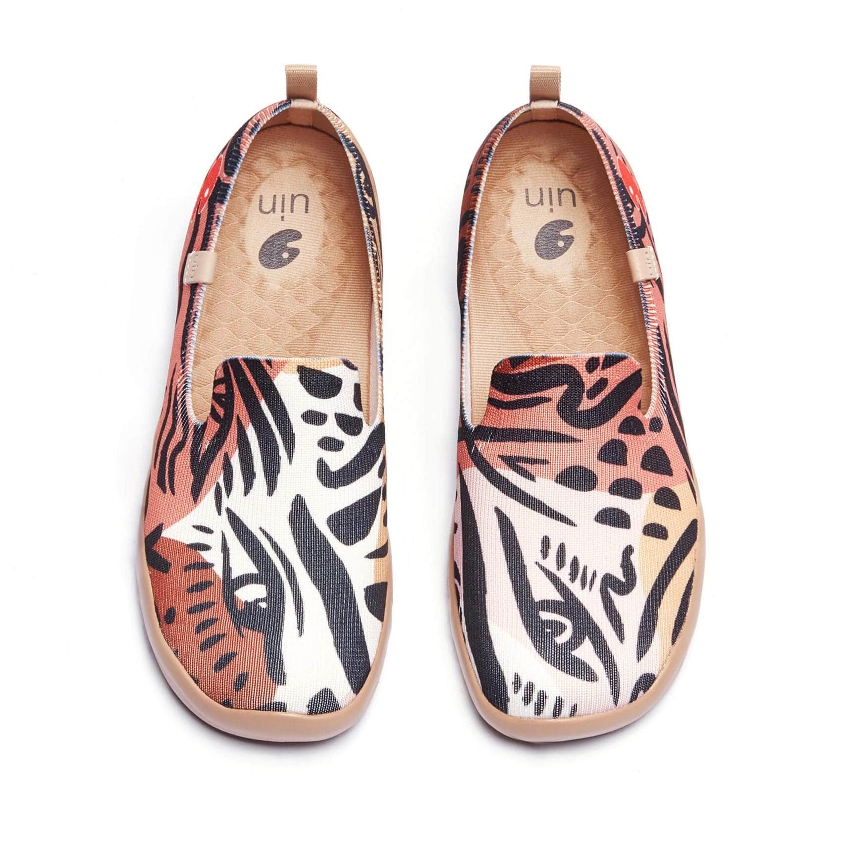 UIN Footwear Women Leopard's Eyes Barcelona Women Canvas loafers