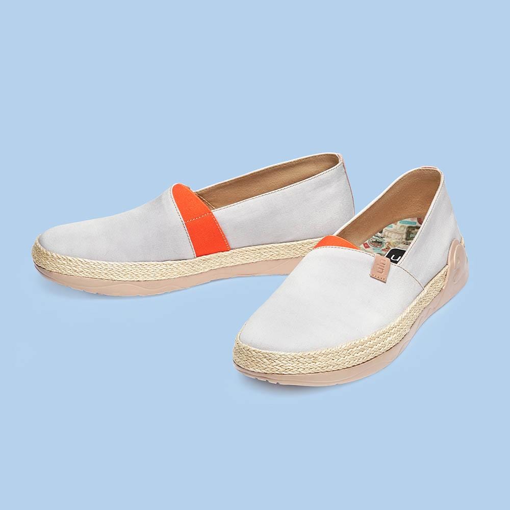 UIN Footwear Women Marbella Creamy-white Women Canvas loafers