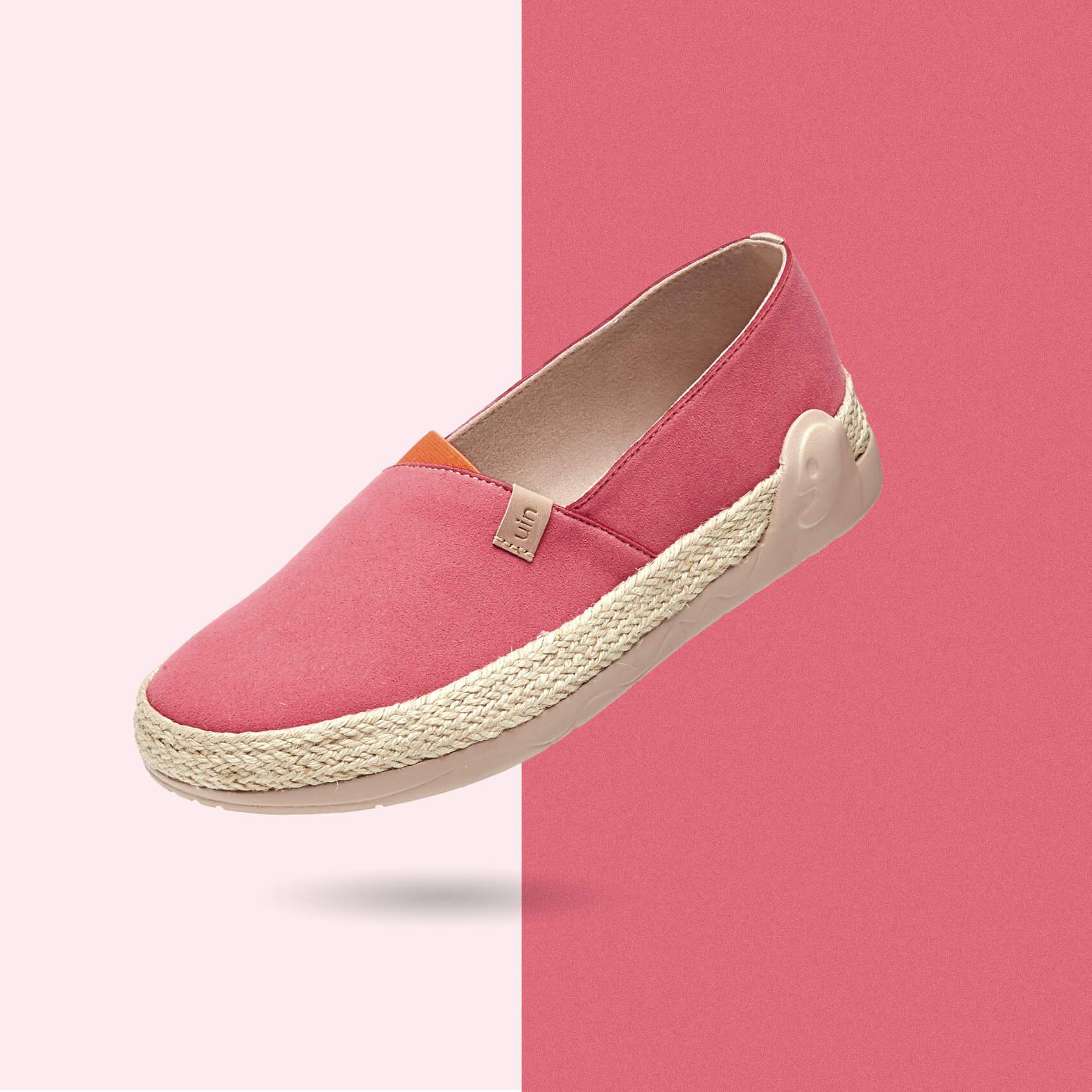 UIN Footwear Women Marbella I Tea Rose Canvas loafers