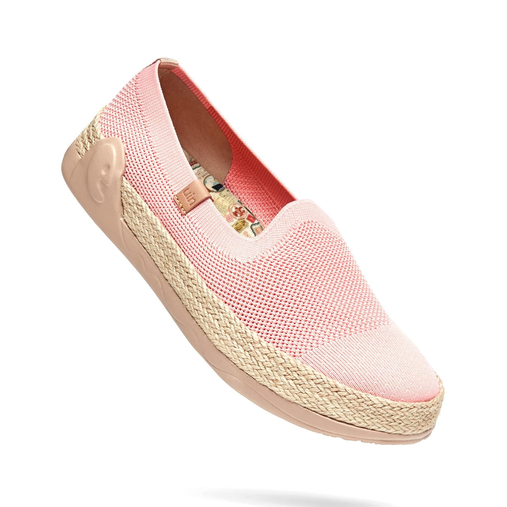 UIN Footwear Women Marbella II Pink Canvas loafers