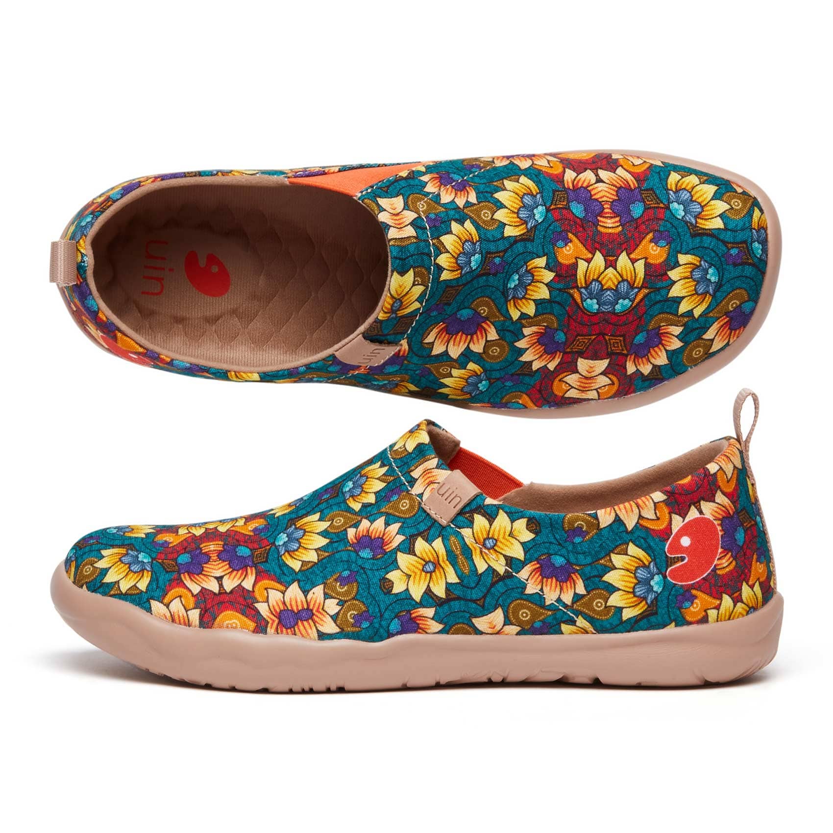 UIN Footwear Women Mirror Flower Toledo I Women Canvas loafers