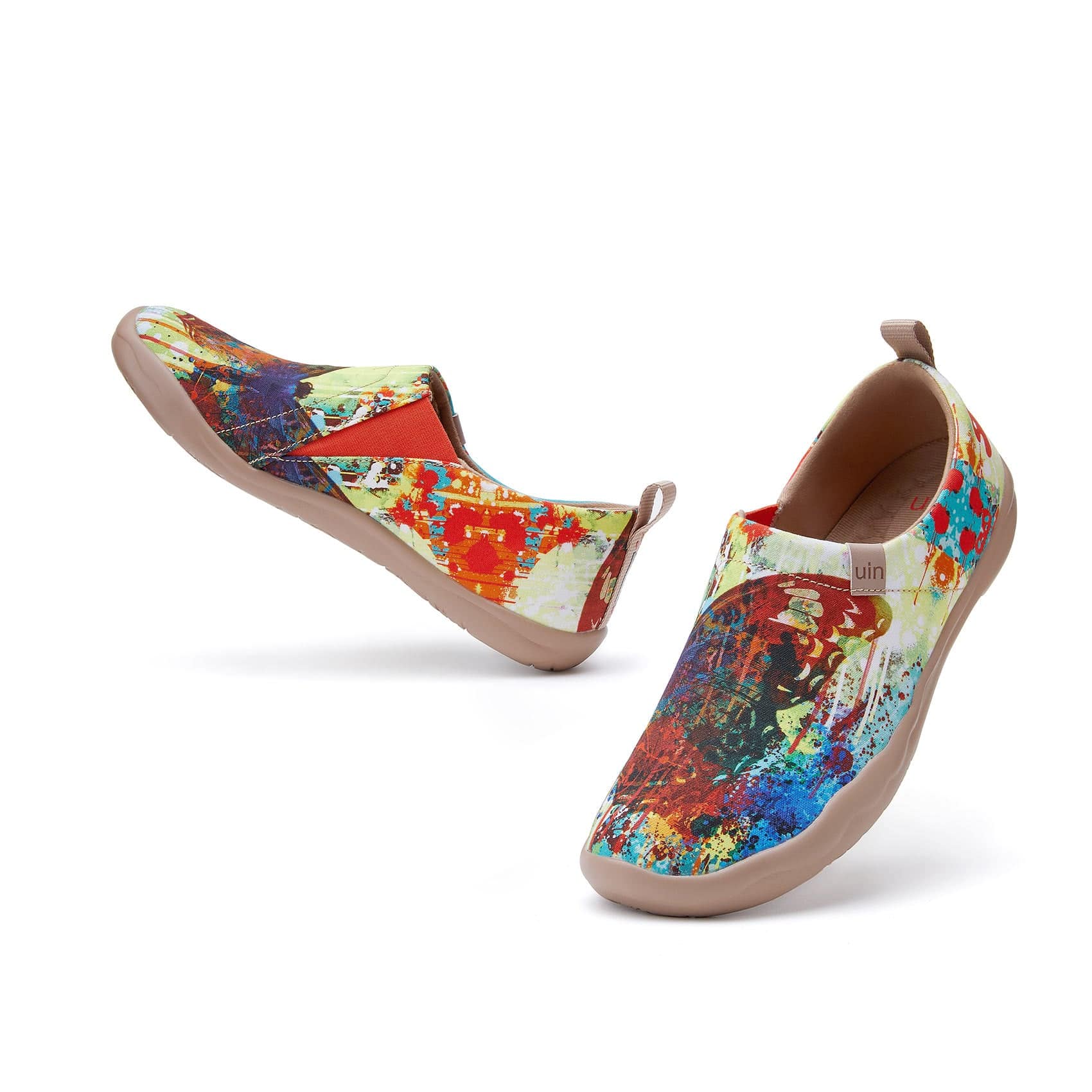 UIN Footwear Women MOTTLED BUTTERFLY Canvas loafers