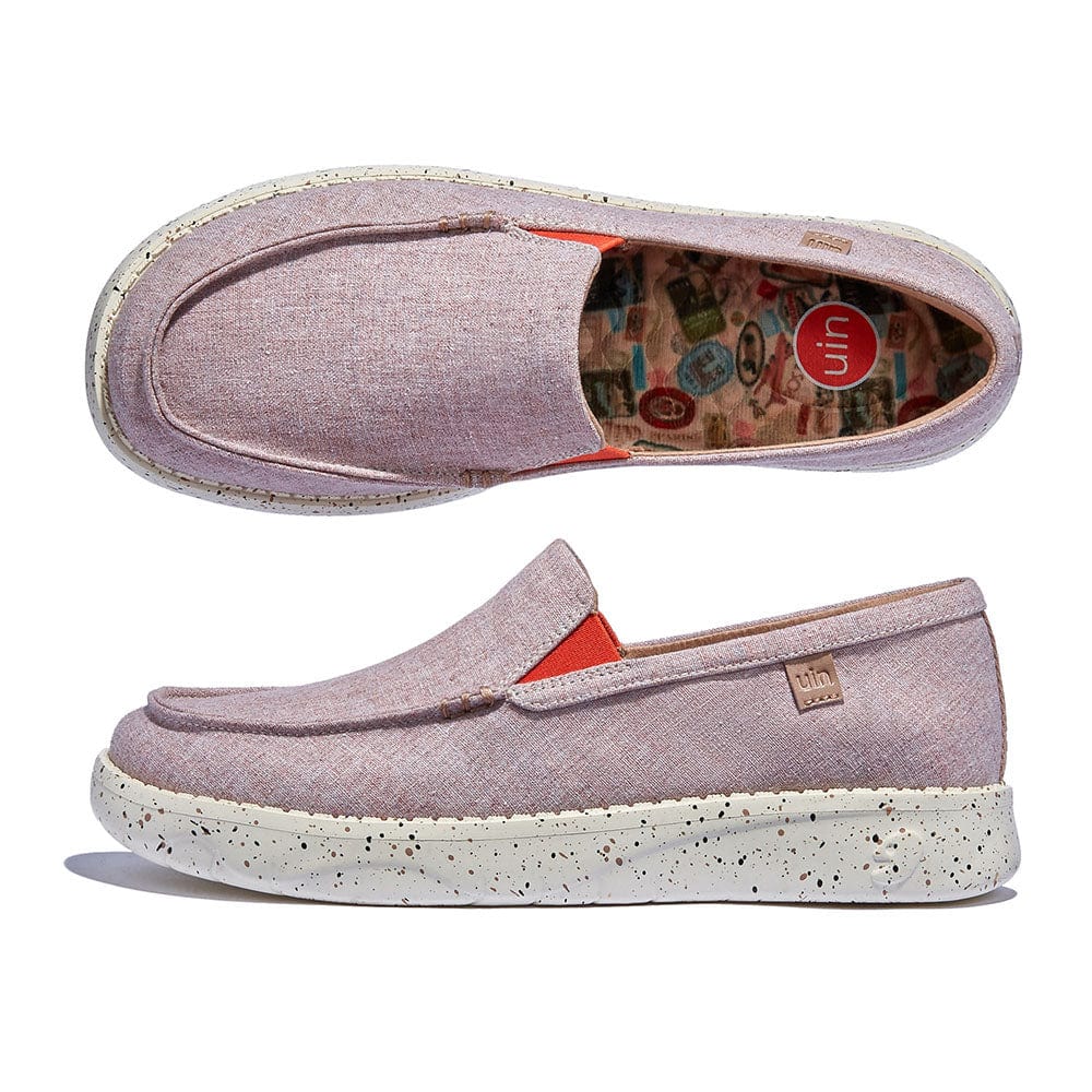 UIN Footwear Women Pale Pink Tarragona III Women Canvas loafers