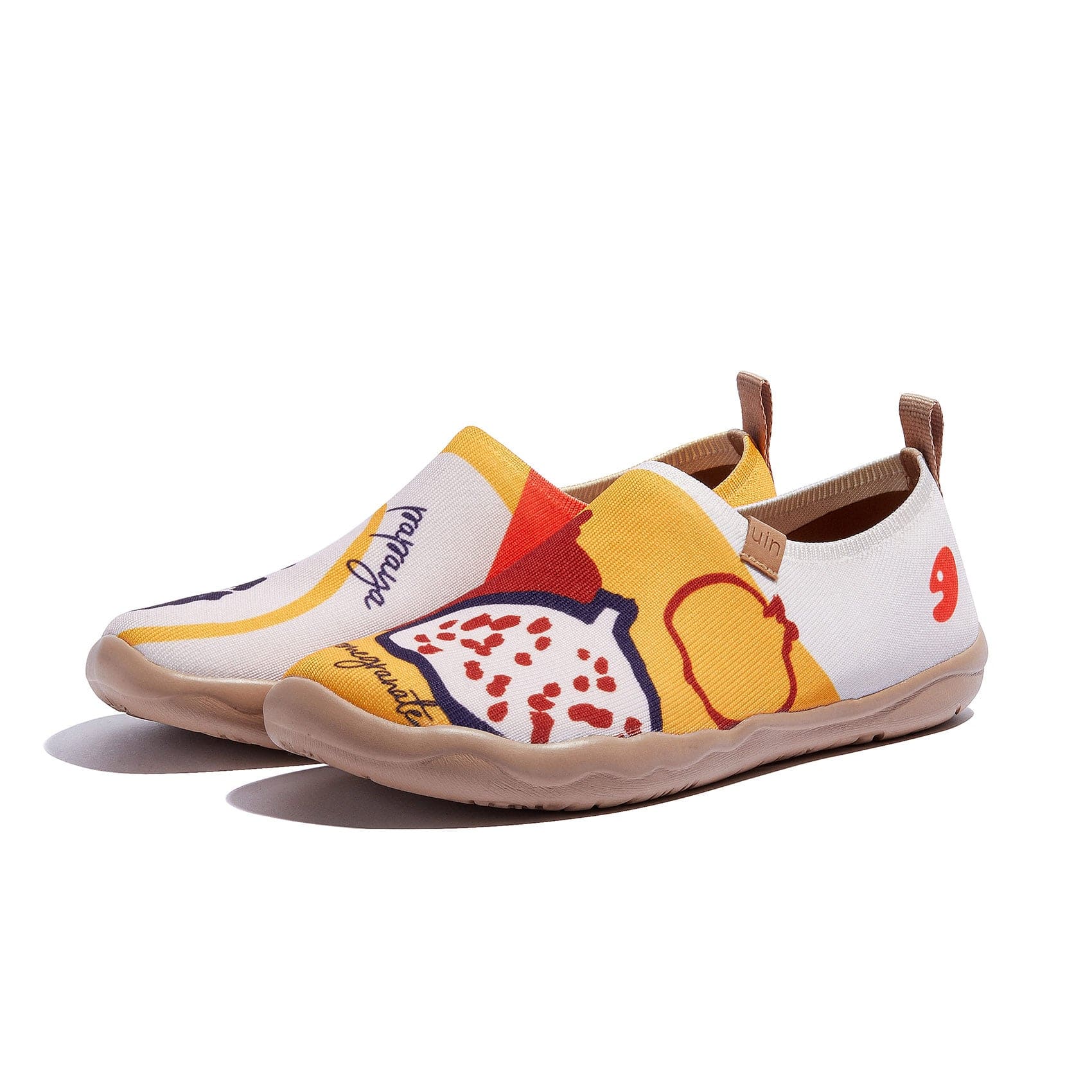 UIN Footwear Women Pomegranate & Papaya Toledo I Women Canvas loafers