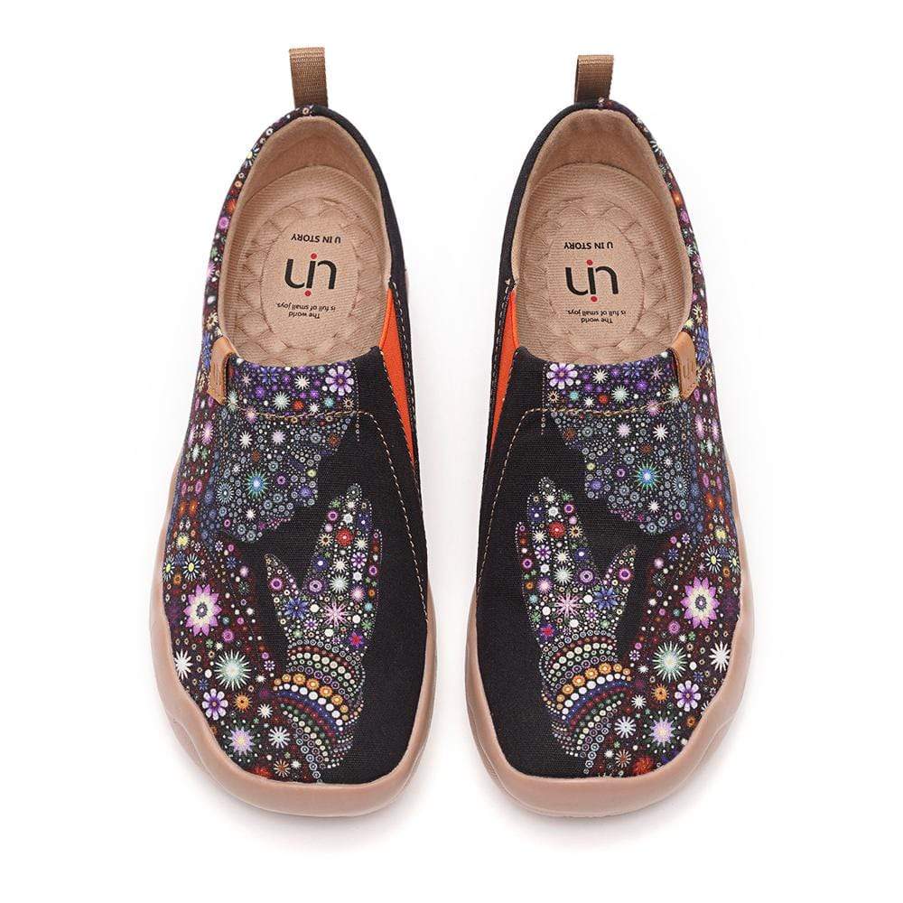 UIN Footwear Women PRAY FOR GOODNESS Canvas loafers