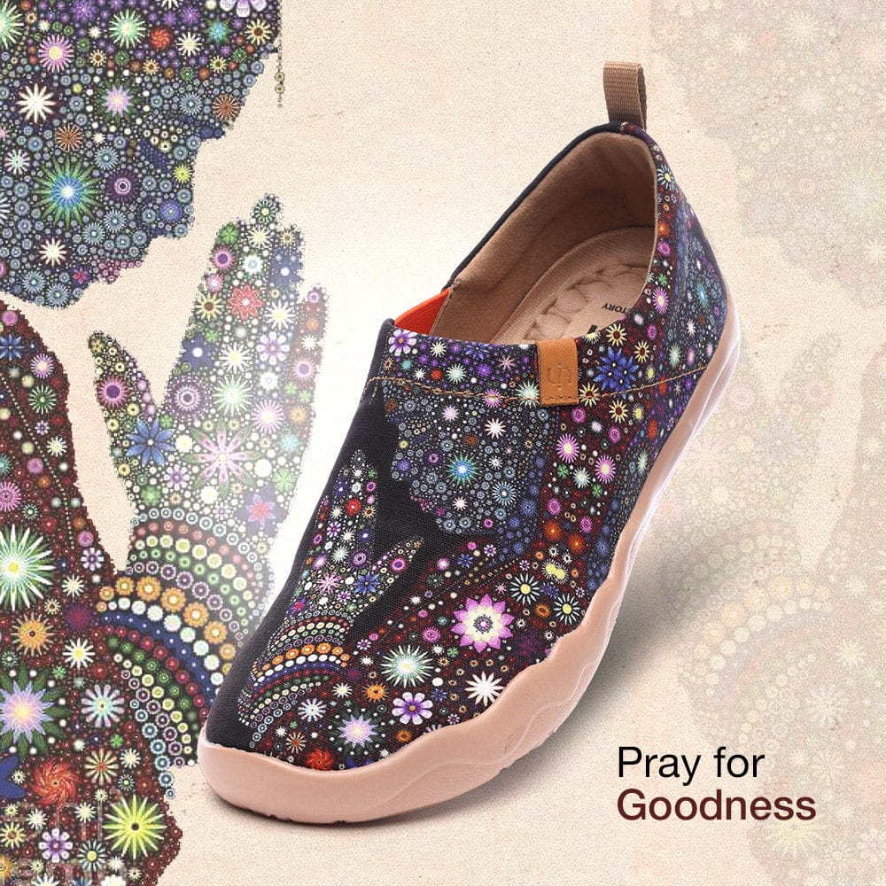 UIN Footwear Women PRAY FOR GOODNESS Canvas loafers