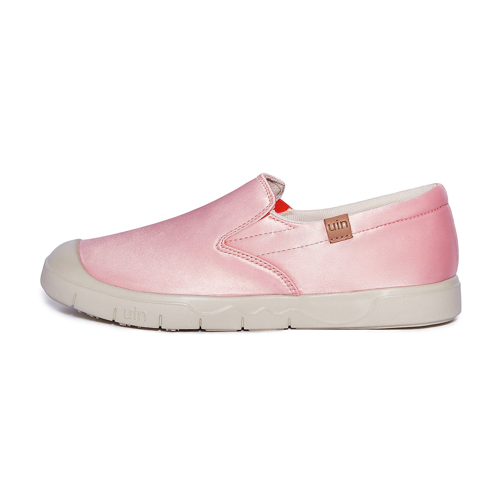 UIN Footwear Women Rosy Pink Silk Cadiz I Women Canvas loafers