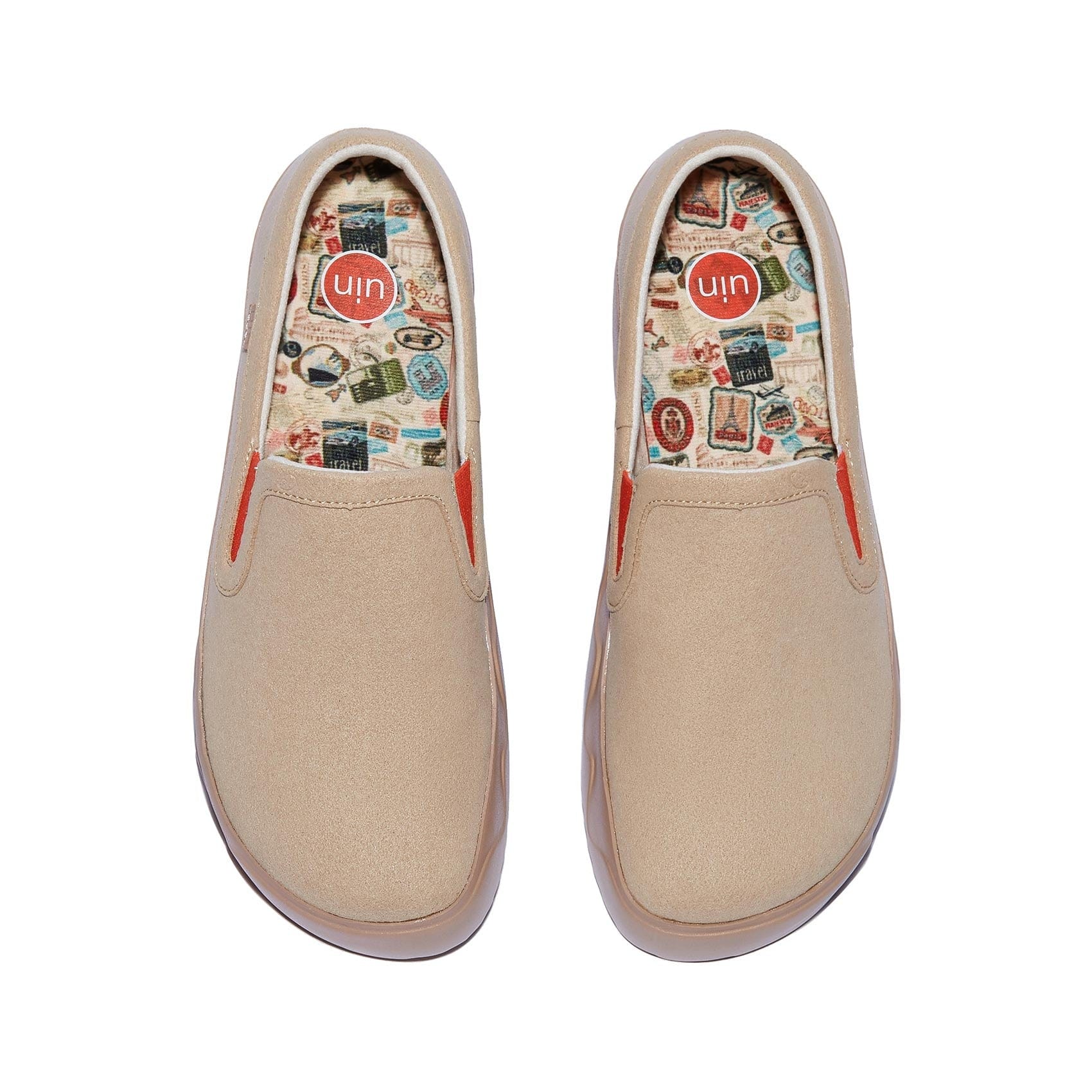 UIN Footwear Women Sesame Fuerteventura X Women Canvas loafers